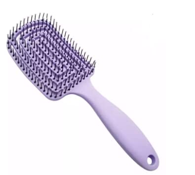 Şekillendirici Kavisli Saç Fırçası oymak, kafa derisi masajı ıslak / kuru Dolaşık Açıcı pürüzsüz Kıvırcık / Düz Saç