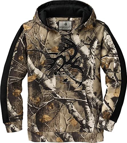 Efsanevi Whitetails Çocuklar Camo Outfitter Hoodie