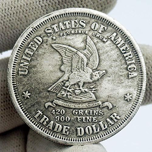 1873 Gümüş Kaplama Ücretsiz Amerika Birleşik Devletleri 420 Tane 300 İnce Ticaret Sikke Hatıra Baskı
