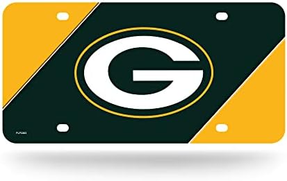 Rıco Industries NFL Green Bay Packers Plastik Etiket 6 x 11.5 Plastik Otomatik Etiket