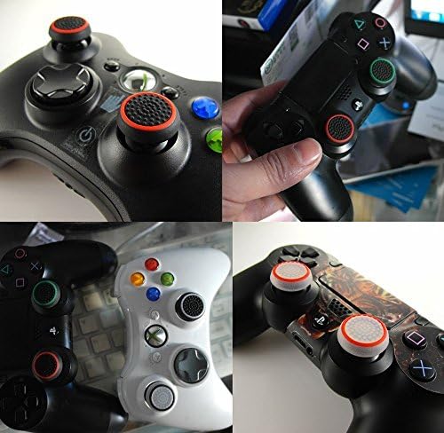 Silikon Thumb Çubuk Kavrama Cap Joystick Thumbsticks Kapaklar Kapak PS4 Xbox One PS3 Xbox 360 PS2 Oyun Kontrolörleri