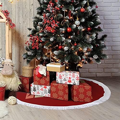 Vintage Stil Narwhal Noel Ağacı Mat Etek Ağacı Taban Kapağı Püsküller ile Tatil Partisi için noel dekorasyonları 48