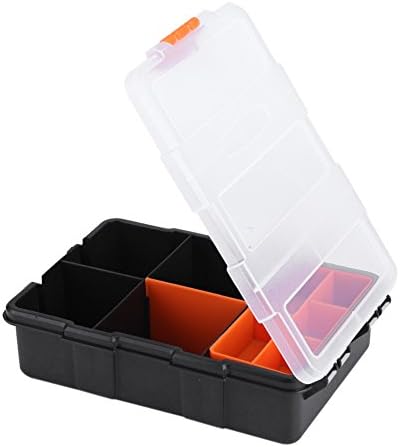 Plastik alet saklama kutusu, İki katmanlı ağır hizmet tipi Vidalı Alet Çantası Küçük elektronik aletler Tutucu Bileşenleri