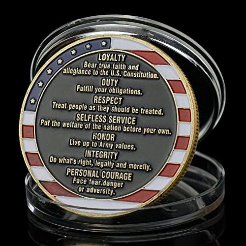 Askeri Sikke ABD Temel Değerler Hatıra Mücadelesi Coin Onur Sikke Koleksiyon Bakır Kaplama hatıra parası