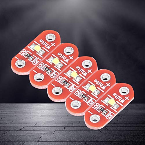 EVTSCAN 50 Adet Lilypad LED Modülü Beyaz Giyilebilir Yüzeye Monte LED DIY Kiti Arduino için 3 ~ 5V