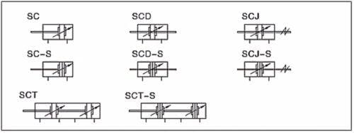 SC50x25S Mıknatıs ile Çap 50mm İnme 25mm Çift Etkili Standart Pnömatik Hava Silindir Bağlantı Noktası Boyutu 1/4