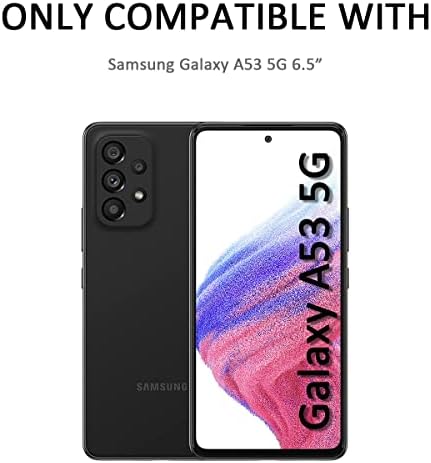 Nvollnoe için Samsung A53 5G Kılıf Sürgülü Kamera Kapak ile Ağır Koruyucu Galaxy A53 Kılıf ile kart tutucu Manyetik