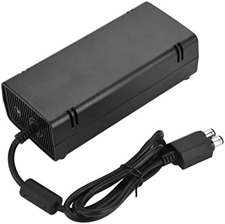 Aukson Evrensel ABS harger Güç Adaptörü Kablosu, Tamamen Kapalı Güç Adaptörü, Xbox 360 Slim Siyah için LED gösterge
