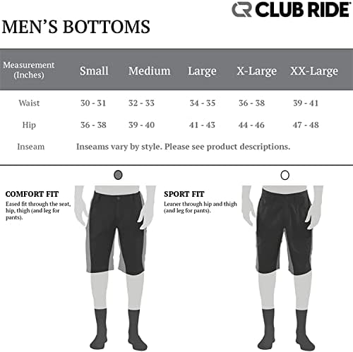 Club Ride Giyim Fuze Bisiklet Kısa Seviye 2 Güderi-Çıkarılabilir Güderi Astarlı Erkek Bisiklet Şortu