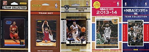 NBA Brooklyn Nets 5 Farklı Lisanslı Trading Card Takım Seti, Kahverengi, Tek Beden