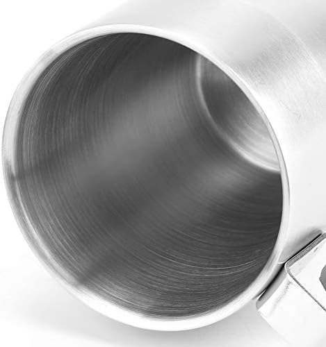 mumısuto Kahve Fincan Seti, 4 ADET İstifleme Kahve Kupaları Metal Standı ile Paslanmaz Çelik Dayanıklı Kahve Kupa