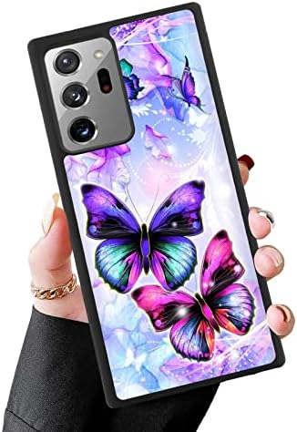 MZELQ Telefon Kılıfı Samsung Galaxy Note ile Uyumlu 20 Ultra Kılıf Kadınlar Kızlar için [Kelebek Desen Tasarımı] İnce
