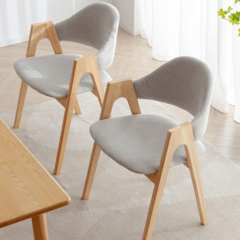 CraftThink Modern Yemek Sandalyeleri, 4 Parçalı Döşemeli Kol Sandalye Mat Kaplama Açık Yemek Sandalyesi Süt Çay Dükkanı