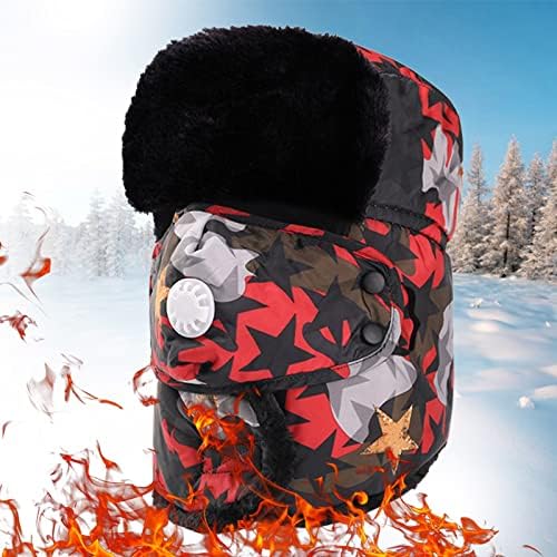 Kamuflaj polar ve boyun açık kış yetişkin sürme sıcak Windproof şapka koruma şapkalar 3 1