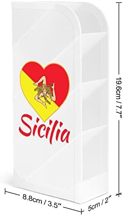 Sicilya bayrağı-Sicilya Trinacria kalemlik Kalem Organizatör Depolama makyaj fırçası Bardak Sanat Malzemeleri Masası