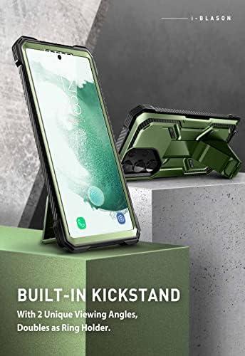 kickstand ve Kemer Klipsli Samsung Galaxy S23 Ultra Kılıf için Tasarlanmış i-Blason Zırh Kutusu, [2 Ön Çerçeve] Dahili
