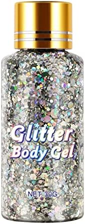 Kireç Dudak Parlatıcısı Şeffaf Glitter Glitter Jel Yüz Vücut Giydirme Glitter Jel Performans Makyaj Malzemeleri Glitter