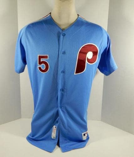 2019 Philadelphia Phillies Nick Williams 5 Oyun Kullanılan R Mavi Co Forması DPM 150 P-Oyun Kullanılan MLB Formaları
