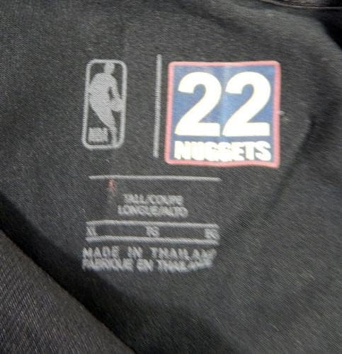 2020-21 Denver Nuggets Zeke Nnaji 22 Oyun Kullanılmış Siyah Atış Gömlek XL DP46021-NBA Oyunu Kullanılmış