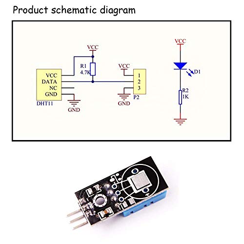 Ardest DHT11 Sıcaklık ve Nem Sensörü Modülü için Kablo ile Arduino Uno Ahududu Pi 2 3 3B RPı3 ESP-12E