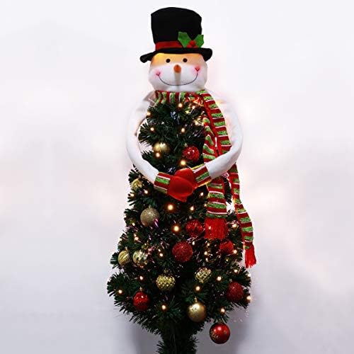 1 ADET Noel Ağacı Süsleme ağacı Kardan Adam Hugger dekorasyon Treetop Kardan Adam Hugger kış ev Partisi için