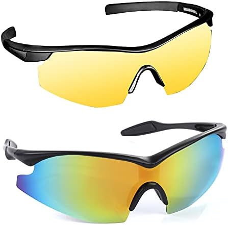 Tacglasses Polarize Spor Güneş Gözlüğü Açık Gündüz/Gece Güvenlik Sürüş İçin Golf Bisiklet Balıkçılık Erkekler Kadınlar