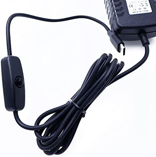 Treedıx 5V 3A USB C Tipi Adaptör Şarj Güç Kaynağı mikro USB Arabirim Kablosu ile ON / Off Anahtarı Ahududu Pi ile