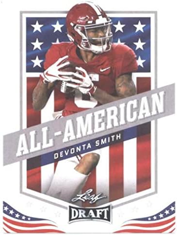 25) Çaylak Kartı Yatırımcısı lot DeVonta Smith 2021 Yaprak Futbolu 42 All-American-İmzasız Kolej Kartları