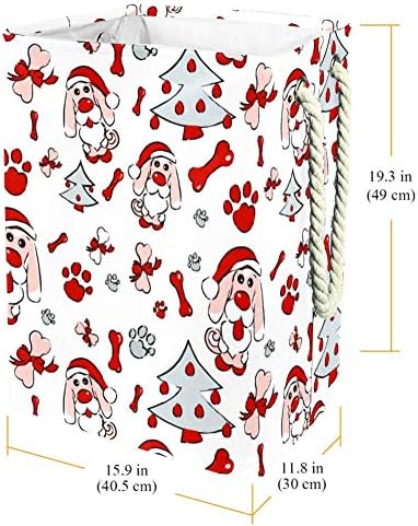 Inhomer Köpek Noel Baba Ağacı 300D Oxford PVC Su Geçirmez Giysiler Sepet Büyük çamaşır sepeti Battaniye Giyim Oyuncaklar