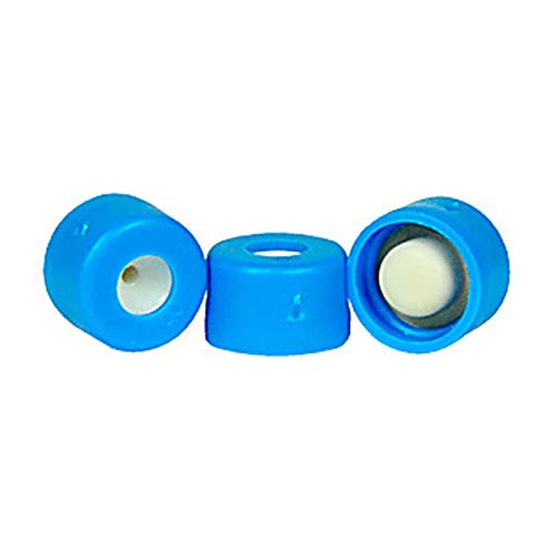 Mikrolitre 07-0070B-2200 µL-Yuvarlak Uçlu, Mavi Kapaklı ve PTFE/Silikon Bölmeli, Şeffaf, 2,2 ml (100'lü Paket)Plakalar