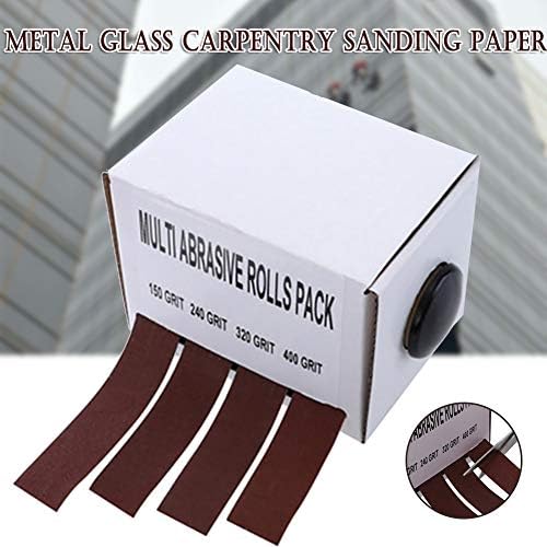 Dağıtıcılı Xucus Zımpara Kağıdı Zımpara Kağıdı Çekilebilir Zımpara Bezi Rulo Metal Cam Marangozluk Zımpara Kağıdı-M25