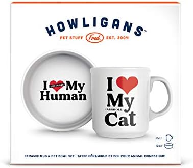 Orijinal Fred Howligans-Kupa + Kedi Kasesi-Aşk Kedisi, Beyaz