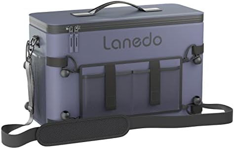 Lanedo 34-Can Yumuşak Taraflı Soğutucu-Katlanabilir, Sızdırmaz, Plaj Soğutucusu, Yumuşak Buz Torbası, Buz Sandığı