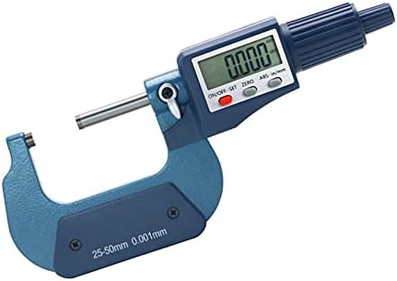 SMANNİ 25-50mm Dijital Mikrometre 0.001 mm Elektronik Mikrometre Kaliper Ölçer Perakende Kutusu ile Mikron Dış Mikrometre