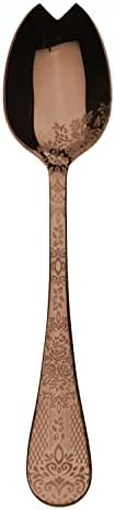 Mepra AZ1098CB1122 Kazablanka Bronz Salata Servis Kaşığı, [12'li paket], 25.09 cm, Cilalı Bakır Kaplama, Bulaşık Makinesinde