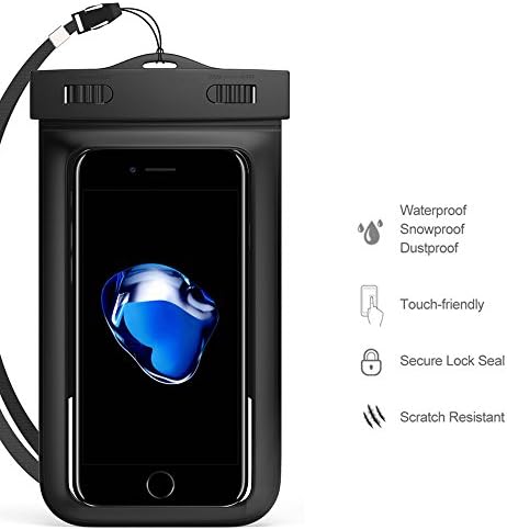 Su geçirmez Kuru Çanta Kol Bandı için Uyumlu Apple iPhone Xs Max/Samsung Galaxy S10+ S9+ S8 + / Huawei P30 Pro / LG
