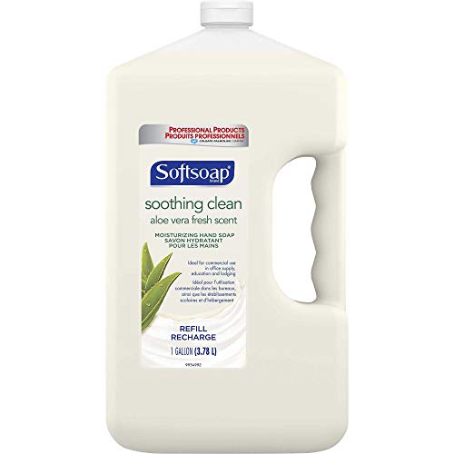 Softsoap Nemlendirici Sıvı Sabun, 1 Galonluk Şişe ve Ödül Hızlı Boyutlu Kağıt Havlular, Beyaz, 8 Aile Rulosu = 20