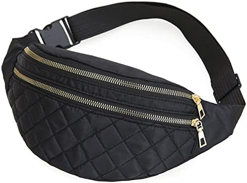Molarun fanny Paketi Kadınlar için, Bel paket çantası-Moda Kemer Çanta Koşu Seyahat Spor, Siyah-2