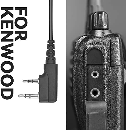 R ÖRÜMCEK KABLOSUZ İki Yönlü Telsiz Kulaklık PTT ile Uyumlu Kenwood 2.5 mm+3.5 mm 2-Pin Walkie Talkie Kulaklık Tek