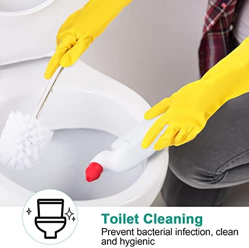 Mimorou 42 Çift PVC Bulaşık Yıkama temizlik eldiveni Yeniden Kullanılabilir Mutfak Eldivenleri Bulaşık Eldivenleri
