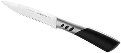 TRENDLER Premium Biftek Bıçakları 6'lı Set. Çift dövme yüksek kaliteli paslanmaz Çelik. 5 İnç Bıçaklar. Tırtıklı biftek