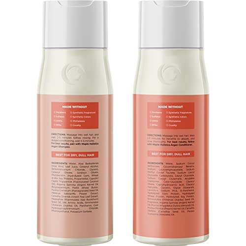 Fas Argan Yağı Şampuan ve Saç Kremi-Renkli Saçlar için Sülfatsız Şampuan ve Saç Kremi Seti-Kıvırcık Kıvırcık Kuru