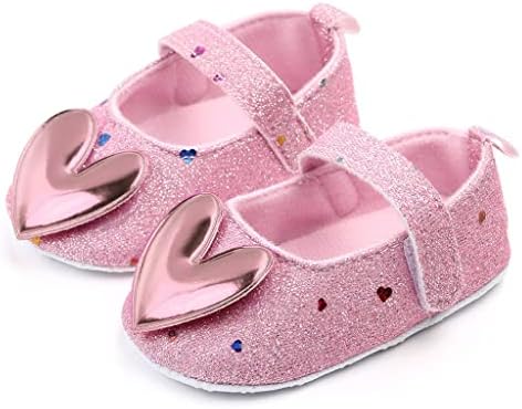 Toddler plaj ayakkabısı Yumuşak Tabanlı Kızlar Prenses Ayakkabı Bebek Ayakkabıları Kapalı Yürüyüş Bebek Kalp Şeklinde