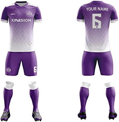 ORKY Özel Futbol Forması Kısa Uzun Kollu Gömlek Erkekler Çocuklar Kişiselleştirilmiş Adı Numarası Logosu Futbol Takımı