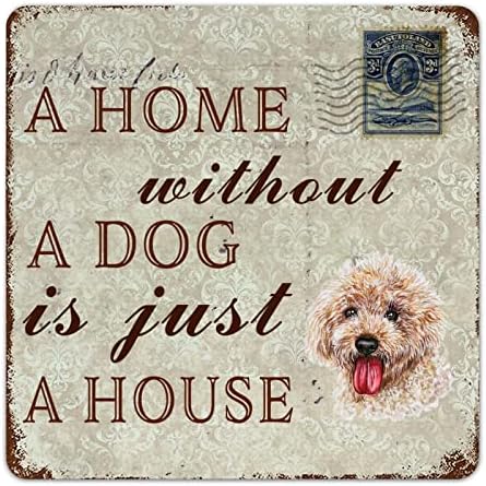 Komik Metal Köpek İşareti Plak Köpeksiz Bir Ev Sadece Bir Ev Kaniş Evcil Köpek hoş geldin yazısı Komik Köpek Alıntı