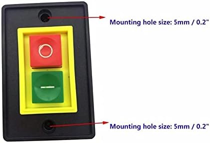 ANKANG AC 380 V 2KW Kırmızı Yeşil 2-Positin I / O Start Stop basmalı düğme anahtarı 7. 3x4. 8x4