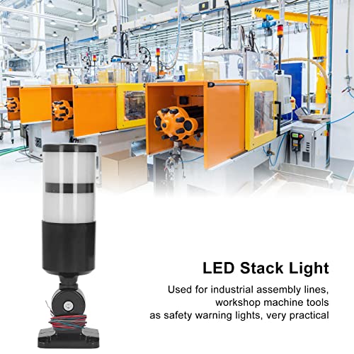 LED Sinyal Kulesi yığını ışığı, Esnek Sabit Endüstriyel Takım Tezgahı Uyarı Lambası Yüksek Sıcaklığa Dayanıklı ABS