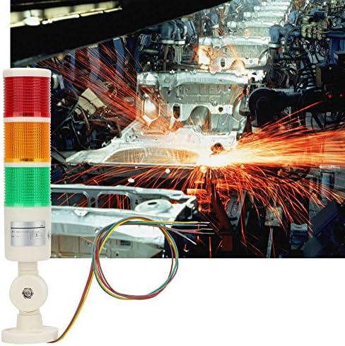 Makine Uyarı ışığı, 24VDC CNC Makinesi uyarı led'i Göstergesi Kırmızı / Turuncu / Yeşil Endüstriyel Makine sinyal