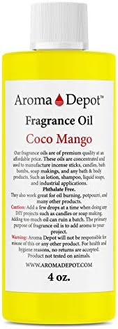 4 oz / 4 Ons Coco Mango Unisex Parfüm / Vücut Yağı Yorumumuz, Üstün Kaliteli Kesilmemiş Koku Yağlı Sabun, Mum Yapımı