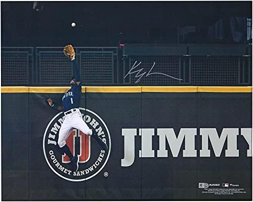Kyle Lewis Seattle Mariners İmzalı 16 x 20 Rob Home Run Fotoğrafı - İmzalı MLB Fotoğrafları